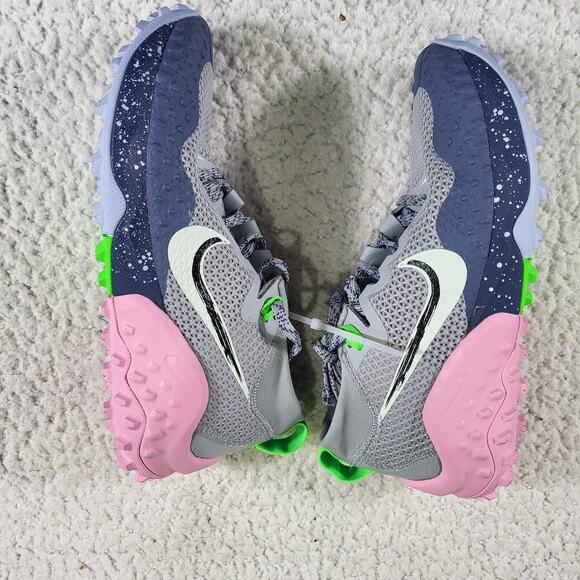 Nike Wildhorse 7 Wolf Grey Diffused Blue W pink Sneakers size 5.5 - Picture 1 of 6